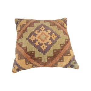 Vintage Boho Kilim Southwestern Large Throw Pillow
